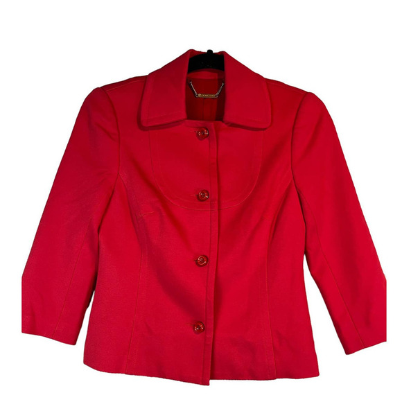 Trina Turk Red Jacket, Coat - Picture 2 of 10
